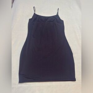 Black Spaghetti Strap Bodycon mini Dress